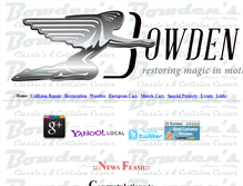 Tablet Screenshot of bowdensautobody.com